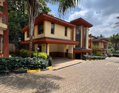 4 Bedroom Plus DSQ Townhouse For Rent in Kilimani